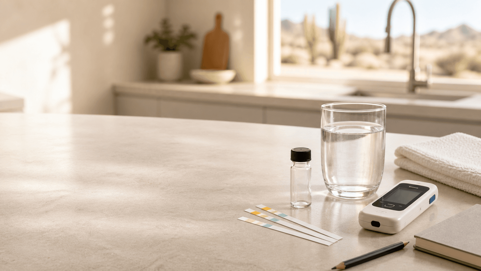Home water quality research with water test tools